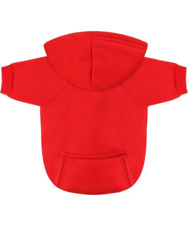Idepet Dog Sweater - Warm Coat for Small Dogs & Cats | Chihuahua Puppy & Teddy Pudel | Red (L) - Buy Online on GoSupps.com