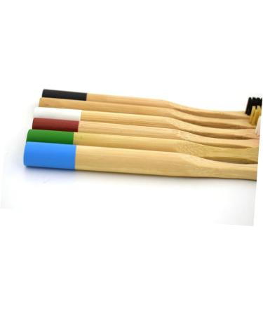 FRCOLOR Bamboo Toothbrush - Eco-Friendly Wooden Bristle Toothbrush for Adults | Sustainable Oral Care - Buy Online on GoSupps.com