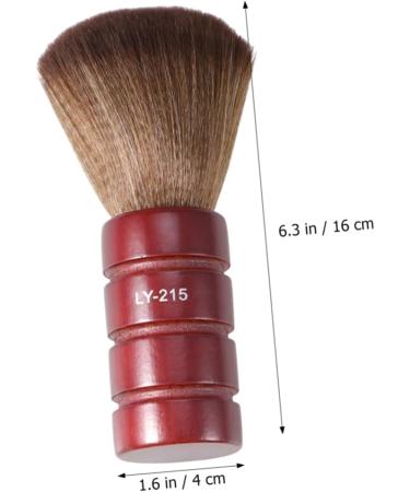 Beavorty dusters for cleaning Hair Cutting Brush Neck Duster Neck Brush Salon Brush hair brush face Wooden M Red - Buy Online on GoSupps.com