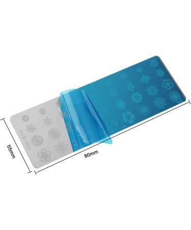 13-Piece Nail Art Punching Panels & Scrapers - Flower & Animal Patterns for Professional DIY Manicure | International Shipping - Buy Online on GoSupps.com