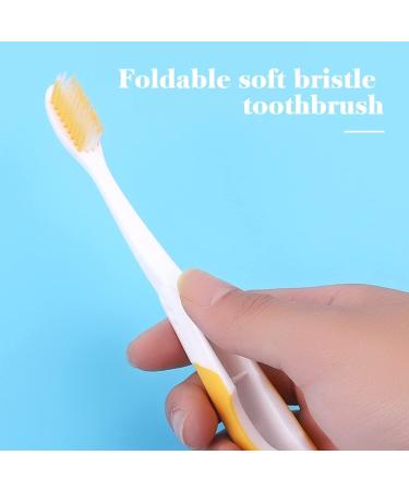 Buy Tslrsa Foldable Travel Toothbrush - 8 Soft Bristle Portable Toothbrushes for Adults & Children | Ideal for Sensitive Gums - International Shipping - Buy Online on GoSupps.com
