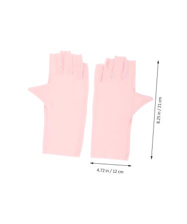 Didiseaon 2 Pairs Nail Hands Care Gloves Nail Uv Gloves Uv Gloves for Gel Manicures Fingerless Sun Gloves Riding Nail Art Accessory Nail Lamp Thin Section Nylon 21x12x0.1cm As Shown1 - Buy Online on GoSupps.com