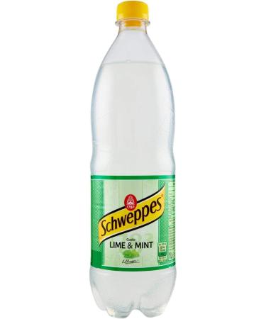 Schweppes 12 x carbonated drink with lime juice PET 1 liter - Buy Online on GoSupps.com