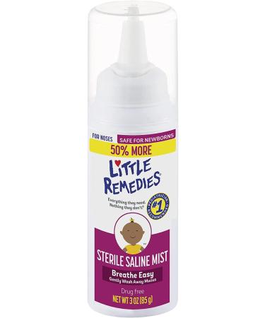 Little Noses Saline Spray/Drops for Dry for Stuffy Noses 1-Ounce (30 ml)
