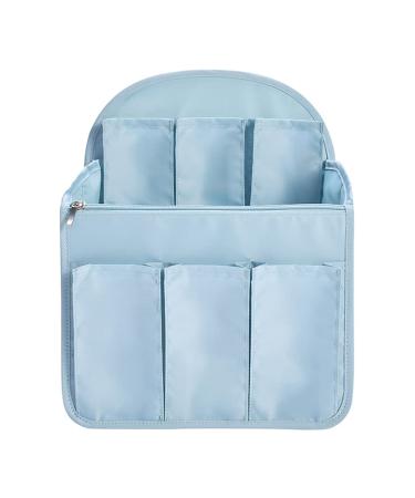 HOYOFO Backpack Organizer Insert Big Bag Divider for Rucksack Purse Lightweight Nylon Shoulder Bag Organiser Insert, Light Blue(Large) Large Light Blue