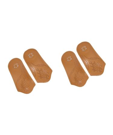 FOMIYES 2 Pairs Cushioning Shoe Insoles Supination Insoles Orthopaedic Insoles Half Pads for Flatfoot Arch Support Insoles Half Shoe Insoles Man Sole of Foot Floor Mat