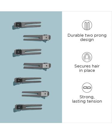 Diane Double Prong Hair Clips 1.75 Silver D17 - Pack of 80 for Women & Girls - Buy Online on GoSupps.com