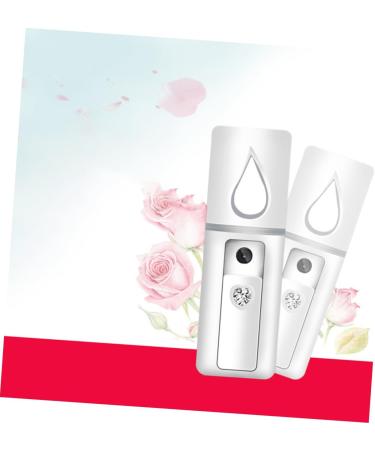 Hemoton 2pcs Facial Spray Mist Handy Facial Sprayer for Eyelash Extensions Makeup Brishes Face Sprayer White - Buy Online on GoSupps.com