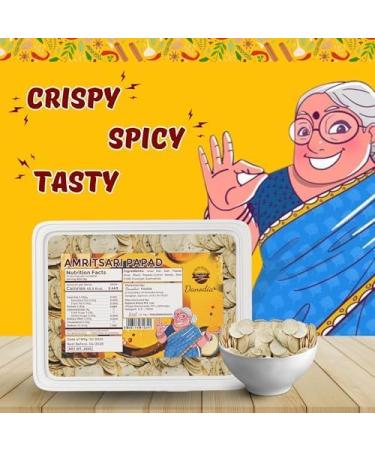  Danodia Foods Danodia Foods Amritsari Dal Papad (Cracker) - 250g | Papadam/Appalam | Crispy & Gluten Free | No Preservatives | Authentic Indian Taste - Buy Online on GoSupps.com