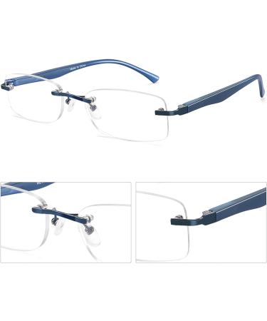 LITIMA Reading Glasses for Men - 1.50x Lightweight Blue Light Blocking Metal Frame - Stylish & Comfortable 1.5x Readers - Buy Online on GoSupps.com