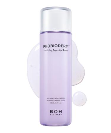 BIOHEAL BOH Probioderm 3D Lifting Essential Toner 5.07 fl oz (150 ml) | Hydrating & Lifting Face Toner with 17-Peptide Complex for Firmness & Elasticity