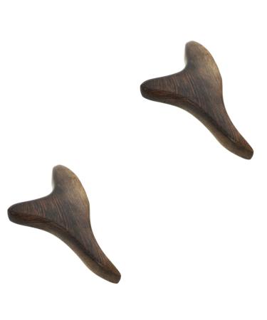 Artibetter trigger wood massage tool massage stick trigger point hand massage for legs shoulders back acupuncture massage 2pcs