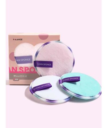 Make-Up Removal Pads | 3-Pack Eco-Friendly Puff for Effortless Cleansing - Buy Online on GoSupps.com