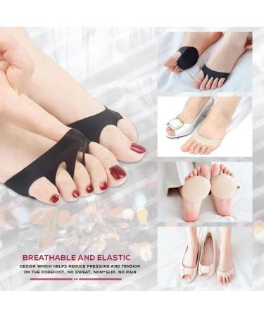 Soleful Solutions High Heel Metatarsal Pads & Invisible Toe Socks (5Pairs Beige) - Buy Online on GoSupps.com