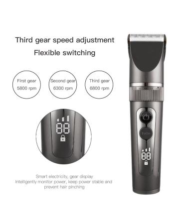 Buy IPX7 Waterproof Hair Clippers for Men - Rechargeable Hair Cutting Kit with Length Adjustment & LED Display - Best Hair Trimmer Online - Buy Online on GoSupps.com