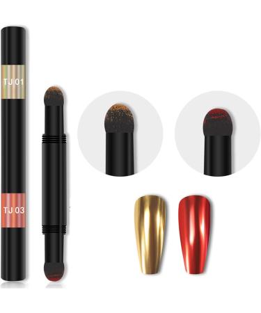 Roseflower 6 Sticks Air Cushion Chrome Powder Pencil - Holographic Nail Decoration Shiny Metallic Effect for DIY Nail Art & Manicure - Durable Chrome Powder #4 #8 - Buy Online on GoSupps.com