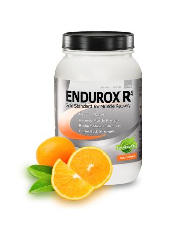 PacificHealth Endurox R4 Post Workout Recovery Drink Mix with Protein Carbs Electrolytes and Antioxidants for Superior Muscle Recovery Net Wt. 4.56 lb 28 Serving (Tangy Orange)