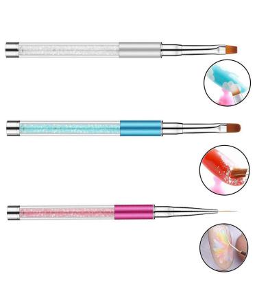 ATNIGHT 7 PCs Acrylic Nail Brush Set - UV Gel Nail Art Brush Pens for DIY & Salon Use - Nail Liner & Builder Tools - Buy Online on GoSupps.com