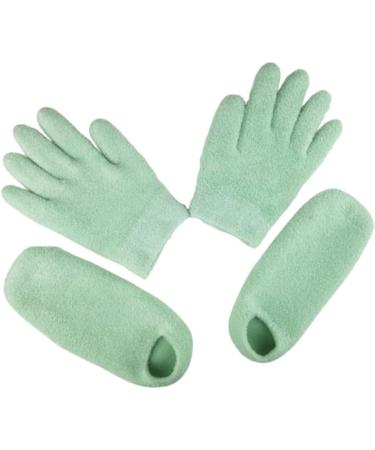 Beavorty 1 Set Booties Softening Socks Shoe Covers Gloves for Dry Cracked Hands Hand Lotion Gloves Softening Gloves Paraffin Gloves and Medical Socks Gel Spa Gloves Foot mask Protection - Buy Online on GoSupps.com