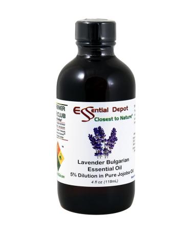 Essential Depot Bulgarian Lavender Essential Oil 5% Dilution in Jojoba - 4 fl oz