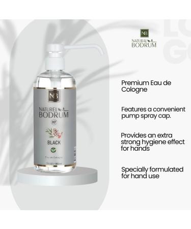 Black Eau De Cologne Extra Strong 17 Oz Turkish Cologne - Buy Online on GoSupps.com
