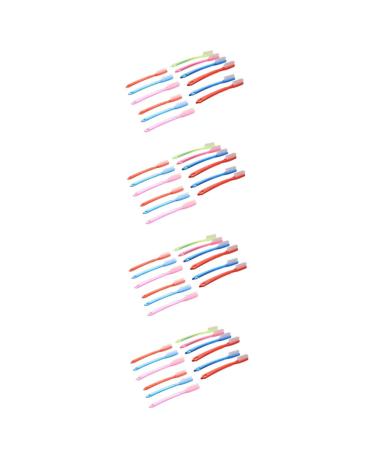 Gatuida 48 STK prosthesis Clean bristle hand toothbrush toothbrush prosthesis brush toothbrush for adult toothbrush with hard bristles for adult family package wrong toothbrush