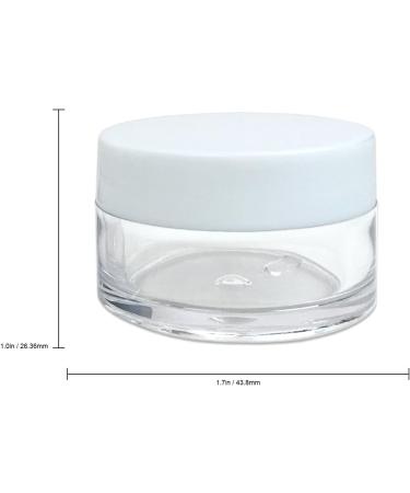 Beauticom 36 Pieces 20G/20ML Round Clear Jars with White Lids - BPA Free for Lotions Creams Toners Lip Balms & Makeup Samples - Perfect for International Shipping - Buy Online on GoSupps.com