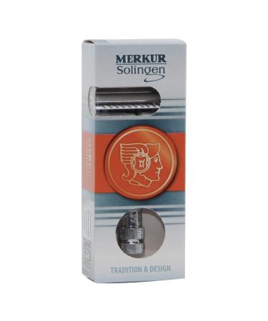 MERKUR DOVO Safety Razor 37C Slant Bar - Precision Shaving Tool 90g Silver | International Shipping Available - Buy Online on GoSupps.com