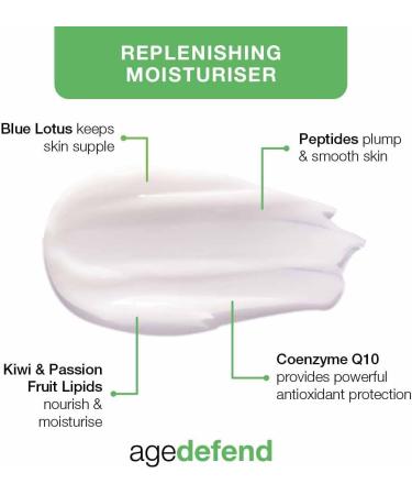 ARK Skincare Age Defend Replenishing Moisturiser for use in your 30s & 40s Suitable for Sensitive Skin with Shea Butter Kiwi & Peptides 55ml - Buy Online on GoSupps.com
