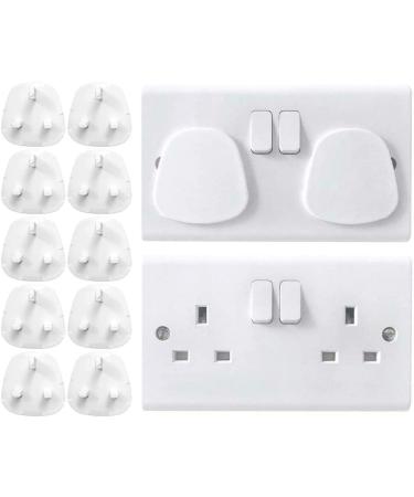 Baby Proofing - 12 Plug Socket Covers UK - Plug Socket Covers for Indoor and Outdoor Child Safety