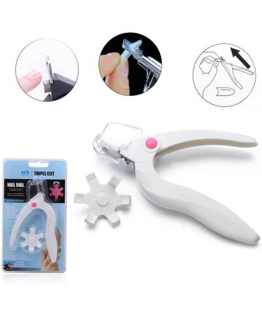 kawehiop Acrylic Nail Cutter Lightweight Anti-skidding Stainless Steel Nail Tips Durable False Nails Trimmer Manicure Tools for Travel - Buy Online on GoSupps.com