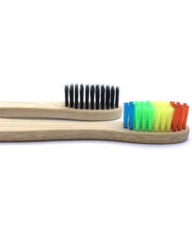 Suicra Biodegradable Soft Bristle Toothbrush | Eco-Friendly Oral Care | 10PCS Mixed Color Grip - Buy Online on GoSupps.com