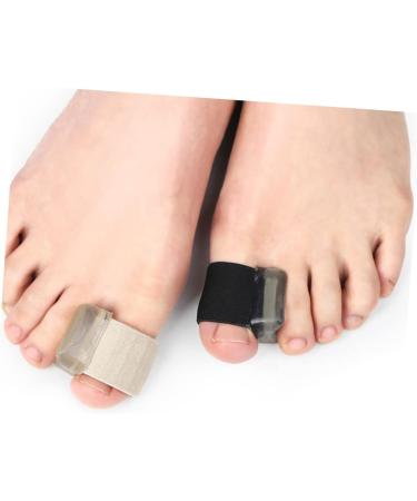 FOMIYES Orthopedic Toe Separator and Straightener - 4 Pairs, Flexible Bunion Corrector for Men and Women - Black, 2.5x2cm - Buy Online on GoSupps.com