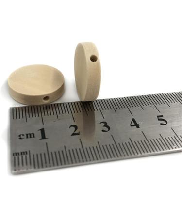 Wendysun 20mm Natural Wood Round Beads - Set of 50 | DIY Wooden Teether & Baby Toy Accessories - Buy Online on GoSupps.com