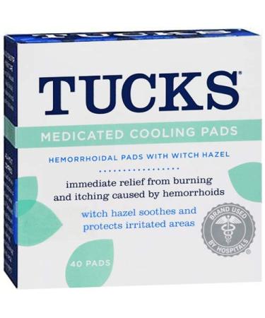 Tucks Medicated Cooling Pads with Witch Hazel 40 ct