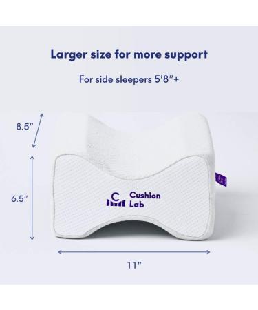 Orthopedic Knee Pillow for Side Sleepers - Pain Relief & Support - Memory Foam Contour Wedge - Large Size - Buy Online on GoSupps.com