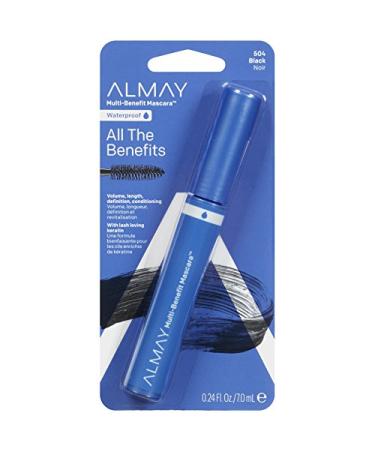 Almay Waterproof Mascara - Ophthalmologist Tested, Fragrance-Free, Hypoallergenic - Black 0.24 Oz - Buy Online on GoSupps.com