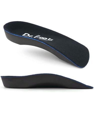 Dr. Foot's 3/4 Orthotic Inserts for Flat Feet & Plantar Fasciitis - Self-Adhesive Half Insoles (Men's 6.5-8.5 / Women's 7.5-9.5) - Relief for Over-Pronation & Heel Spurs - Buy Online on GoSupps.com