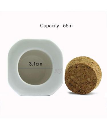 Uposao Porcelain Dappen Dish for Nail Art - 1 Piece with Lid | Ceramic Cork Cup for Acrylic Liquid Powder | Beauty Accessories & Styling Tool - Buy Online on GoSupps.com