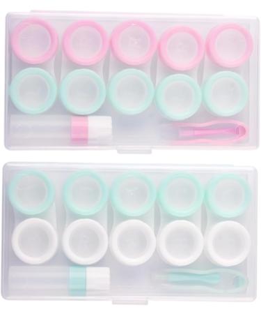 Healeved 10 Sets Contact Lens Storage Box - Colored Contact Lens Container & Case - Buy Online on GoSupps.com