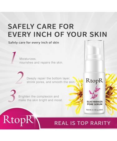RtopR Glycyrrhiza Pore Soothing Serum - Hydrating and Calming Serum for Healthy Skin | International Shipping Available - Buy Online on GoSupps.com