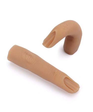 Silicone Practice Fingers for Acrylic Nails, Soft Nail Training Model Practice Finger, Flexible Nail Mannequin Finger for DIY Nails Practice(No. 3) 1Pc Finger Color 3 - Buy Online on GoSupps.com