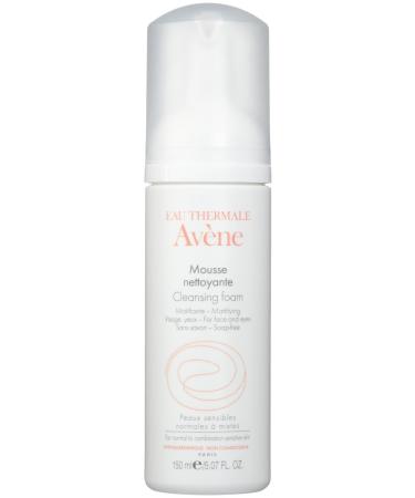 Avene Rich Cleansing Foaming Pore Tightening Cleanser for Face and Eyes for Unisex Adults