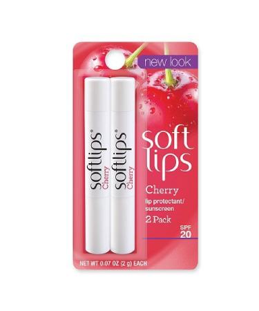 Softlips Lip Protectant/Sunscreen Value Pack Cherry Twinpack - Buy Online on GoSupps.com