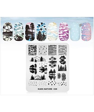 KADS Nail Stamping Plate - Coconut Tree Nature Image Design for DIY Nail Art (NA028) - Buy Online on GoSupps.com