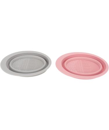 ZJchao Compact Silicone Makeup Brush Cleaning Bowl Foldable Brush Cleaner for Makeup Brush Sponge Powder Puff Suitable for Travel (Purple) - Buy Online on GoSupps.com