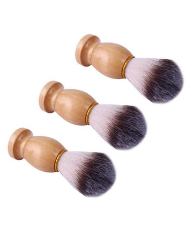 Ghulumn 1 Set Soft Bristle Beard Brush Men Beard Brush Men Facial Cleansing Beauty Shaving Brush