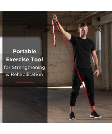 Buy THERABAND CLX Resistance Band 5ft Loops for Home Fitness & Workouts | Portable Gym Equipment | Ideal Gift for Athletes - Medium Level 2 (Red - Buy Online on GoSupps.com