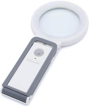 Portable Magnifying Glass with Light & Scale Handheld Large Magnifying Glass 18 LED Cold and Warm Light with 3 Modes Reading Magnifying Glass with Light for Seniors Hands Free 18 LED Cold and Warm 3 - Buy Online on GoSupps.com