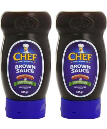 Chef Sauce Brown Squeezy Top Down 385 g - PACK OF 2 - Buy Online on GoSupps.com